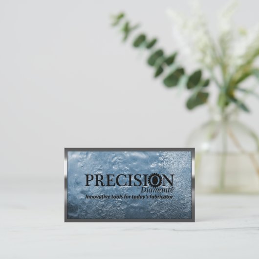 Precision Metal Border Ice Wall Visitenkarte (Stehend Vorderseite)