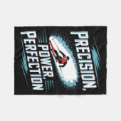 Precision Power Perfektion Skifahren Fleecedecke (Vorderseite (Horizontal))