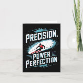 Precision Power Perfektion Skifahren Karte (Vorderseite)