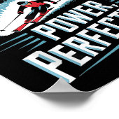 Precision Power Perfektion Skifahren Poster (Ecke)