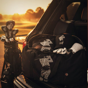 Precision siegt leise Golf Wortkunst Duffle Bag