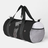 Precision siegt leise Golf Wortkunst Duffle Bag (Rechte Ecke)