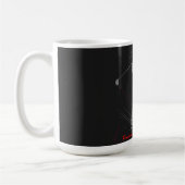 Precision siegt leise Golf-Wortkunst Kaffeetasse (Links)