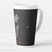 Precision siegt leise Golf-Wortkunst Milchtasse (Rechte Ecke)