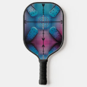 Precision Target Aqua Dot Grid Pro Pickleball Schläger (Rückseite)