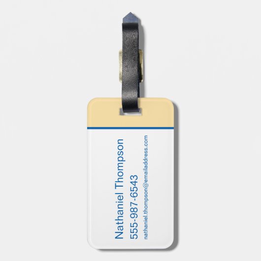 Precocious Boo Bear Gepäckanhänger (Rückseite vertikal)