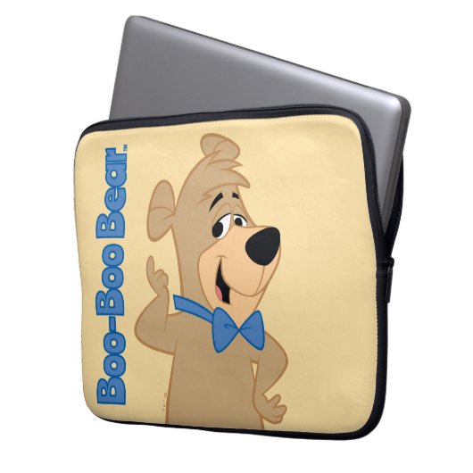 Precocious Boo Bear Laptopschutzhülle (Vorderseite Links)