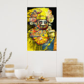 Precolumbianer Gott Poster (Küche)