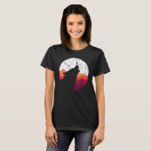 Predator Animal Howling Wolf Full Moon Wolf T-Shirt (Vorne ganz)