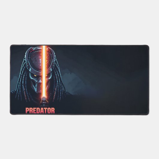 Predator Jedi Desk Mat - Pixel Art Gaming Schreibtischunterlage (Vorderseite)
