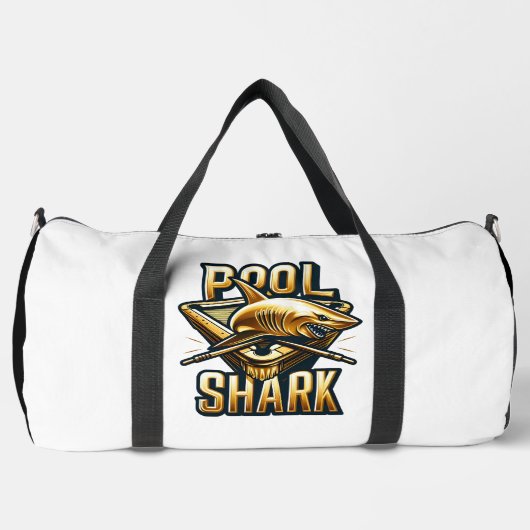 Predatory Puck, Shark Swings Stick Duffle Bag (Vorderseite)
