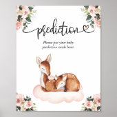 Prediction Card Kinderdusche Oh Deer Poster (Vorne)