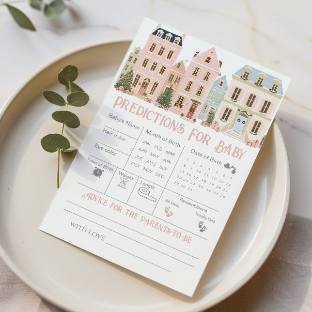 Predictions and Advice Christmas Village Card (Von Creator hochgeladen)