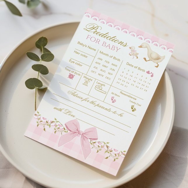 Predictions and Advice Silly Goose Pink Gingham (Von Creator hochgeladen)