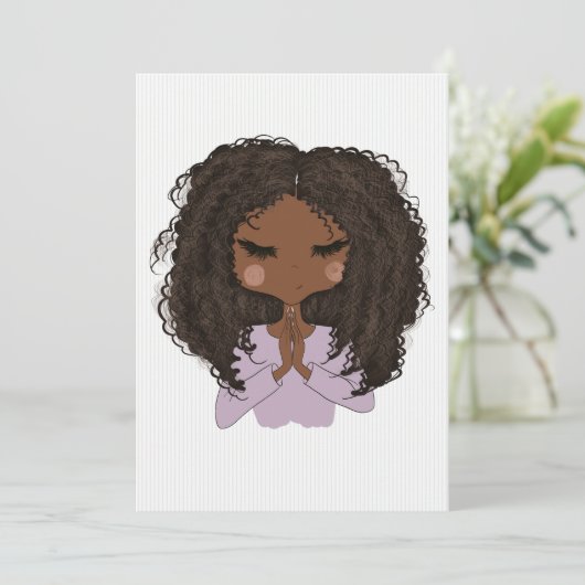 Predigen der Afrikanerin Amerikanerin Bachelorette Einladung (Stehend Vorderseite)