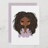 Predigen der Afrikanerin Amerikanerin Bachelorette Einladung (Vorne/Hinten)