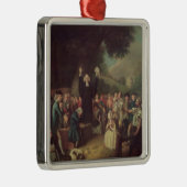 Predigen Georges Whitefield Silbernes Ornament (Rechts)