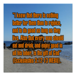 Prediger 3:12-13 WEBU Poster
