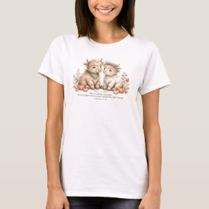 Prediger 4 9 KJV Besser Zusammen Herbst Baby Kuh T-Shirt