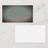 Prediger-Bibel-Vers-ZitatRev Visitenkarten Visitenkarte (Vorne/Hinten)