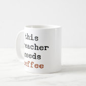 Prediger braucht Kaffee-Tasse Kaffeetasse (Vorderseite Links)