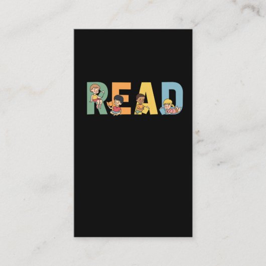 Predigerin Lesekinder Bildung Buch Lover Visitenkarte (Vorderseite)