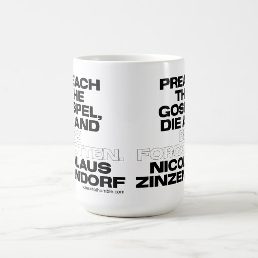 Predigt das Evangelium, Die und vergisst werden Kaffeetasse (Mittel)