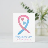 Predigt Loss Bewusstsein Ribbon Art Postkarte (Stehend Vorderseite)