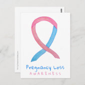 Predigt Loss Bewusstsein Ribbon Art Postkarte (Vorne/Hinten)