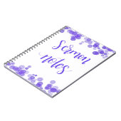 Predigt merkt Notizbuch, die beschriftete Hand Notizblock (Linke Seite)