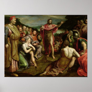 Predigt von Johannes der Baptist Poster