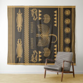 Predynastic Egypt Nile Tapestry Wandteppich (Beispiel (Horizontal))