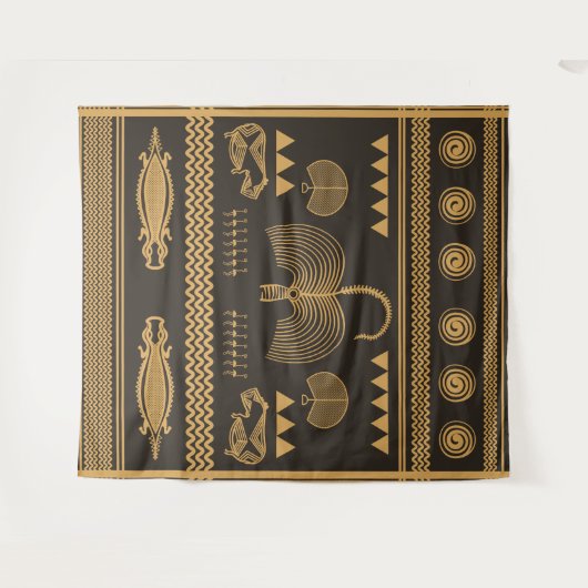 Predynastic Egypt Nile Tapestry Wandteppich (Vorderseite (Horizontal))