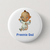 Preemie-Vaterknopf Button (Vorderseite)