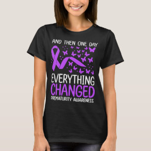 Preemie Warrior Ribbon kämpfen Frühreife Bewusst T-Shirt