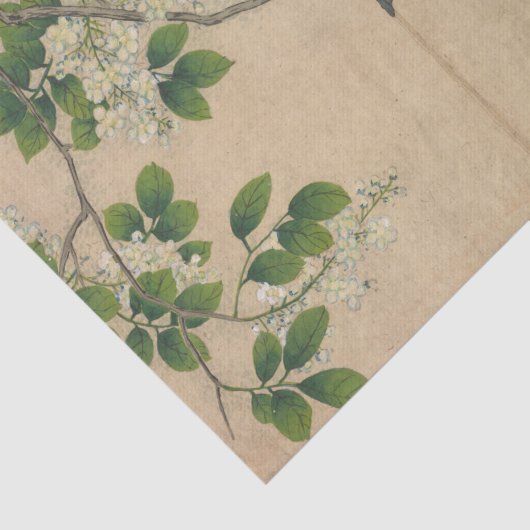 Preening Bird von Zhang Ruoai Seidenpapier (Ausschnitt)