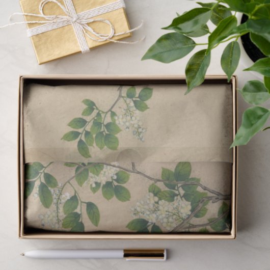 Preening Bird von Zhang Ruoai Seidenpapier (Geschenk)