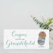 Prefnancy Announcement Blue Baby Ankündigung (Stehend Vorderseite)