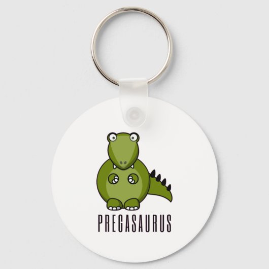 Pregasaurus Funny Geschenk für Schwangerschaft Ank Schlüsselanhänger (Vorderseite)