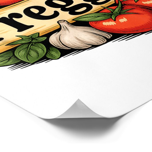 Preggo Costume Pregnancy Announcement Preggo Pasta Poster (Ecke)