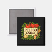 Preggo Sauce Costume Funny Pregnancy Announcement Magnet (Vorderseite/Rückseite)