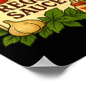 Preggo Sauce Costume Funny Pregnancy Announcement  Poster (Ecke)