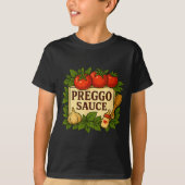 Preggo Sauce Costume Funny Pregnancy Announcement T-Shirt (Vorderseite)
