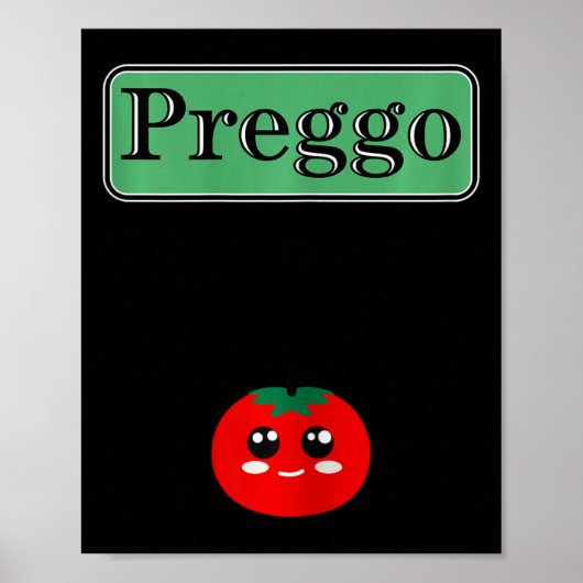 Preggo Sauce Funny Maternity Halloween Kostüm Tom Poster (Vorne)