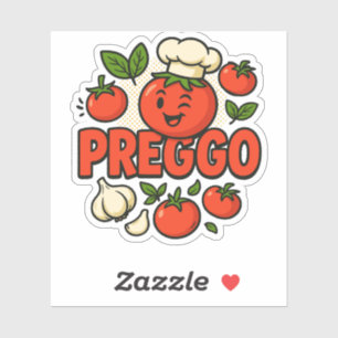 Preggo Sauce Kostüm Schwangerschaftsankündigung Aufkleber