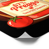 Preggo Sauce Pasta Pregnancy Announcement Funny 67 Poster (Ecke)