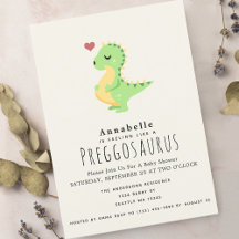Preggosaurus Niedlich Dinosaurier Babydusche