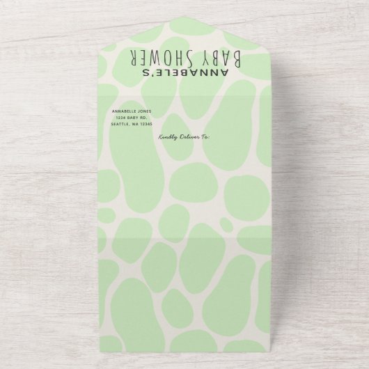 Preggosaurus Niedlich Funny Dinosaur Babydusche All In One Einladung (Außenbereich)