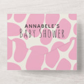 Preggosaurus Niedlich Funny Dinosaur Girl Babydusc All In One Einladung (Rückseite)