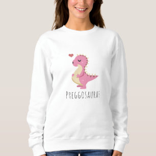 Preggosaurus Süße Dinosaurier Mädchen Babyparty Sweatshirt